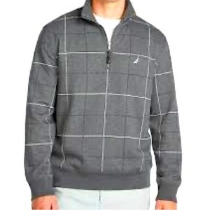 NAUTICA men’s quarter zip pullover- size:medium